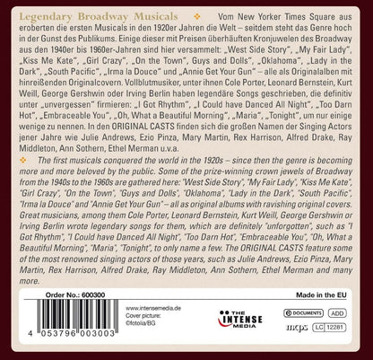 LEGENDARY BROADWAY MUSICALS (10 CDS)