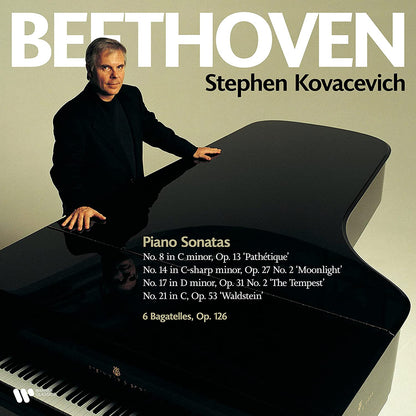 BEETHOVEN: PIANO SONATAS NOS. 8, 14, 17 & 21, and BAGATELLES - STEPHEN KOVACEVICH (2 LPs)