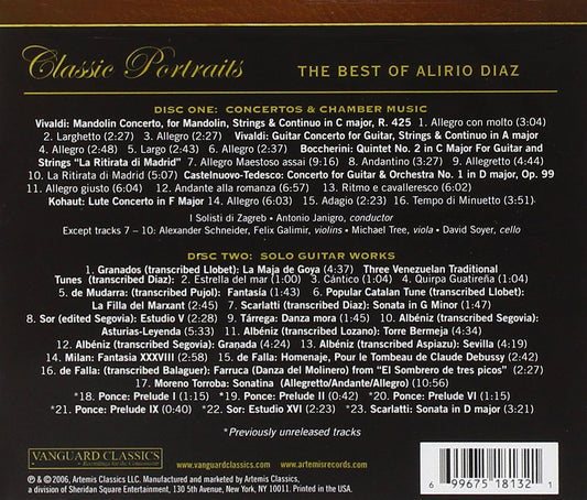 BEST OF ALIRIO DIAZ: CONCERTOS, CHAMBER MUSIC & VIRTUOSO SOLO GUITAR WORKS (2 CDS)
