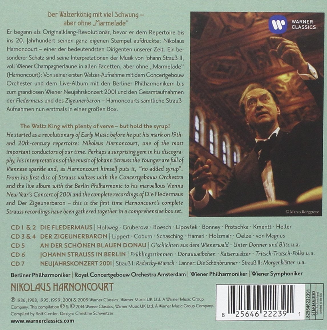 STRAUSS,II: Nikolaus Harnoncourt Conducts Johann Strauss II (7 CDs)