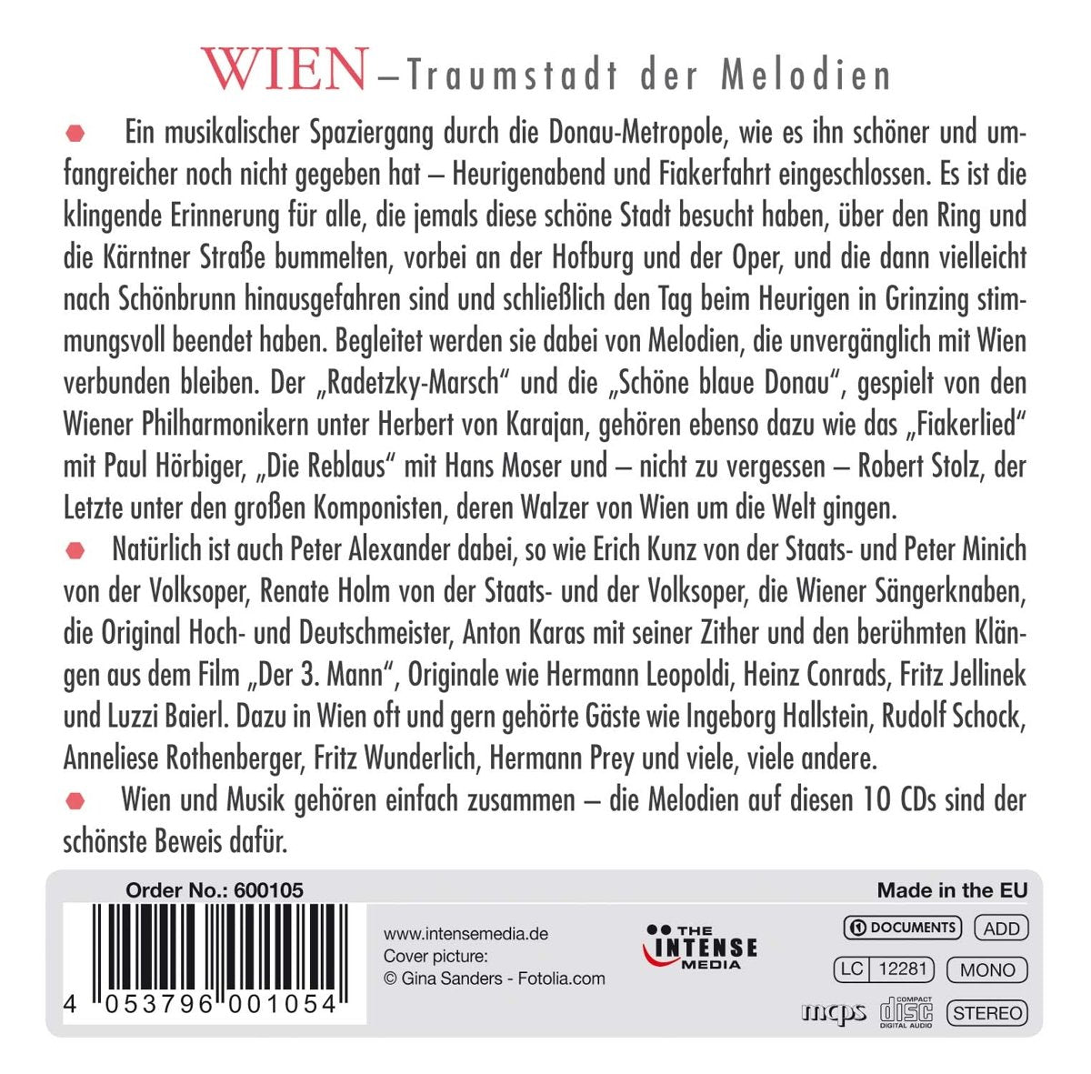 WIEN: A Musical Souvenir from Vienna (10 CDs)