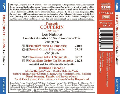 COUPERIN, F.: LES NATIONS; SONADES - JUILLIARD BAROQUE (2 CDS)