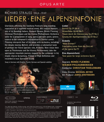 Renée Fleming In Concert (Richard Strauss Lied & Eine Alpensinfonie) - Thielemann, Vienna Philharmonic (Blu-Ray)