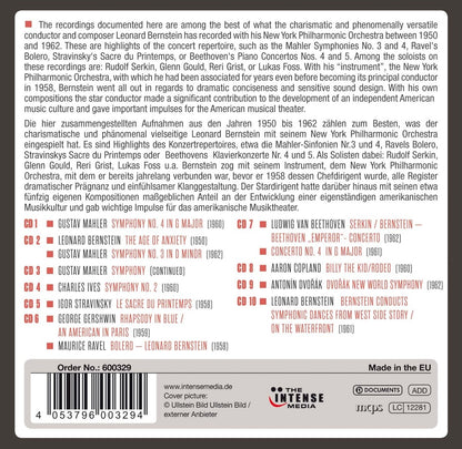 LEONARD BERNSTEIN - MILESTONES OF A LEGEND (10 CDS)