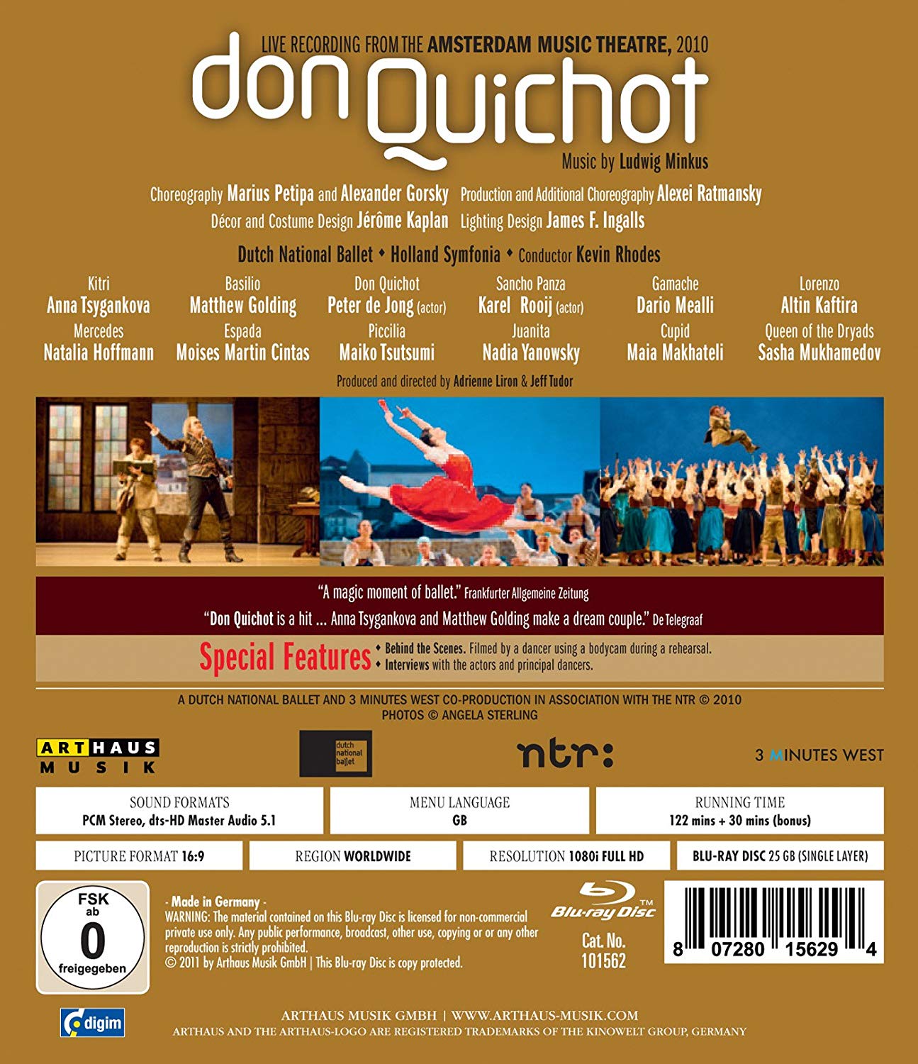 MINKUS, LUDWIG: Don Quichot - Dutch National Ballet (Blu-Ray)