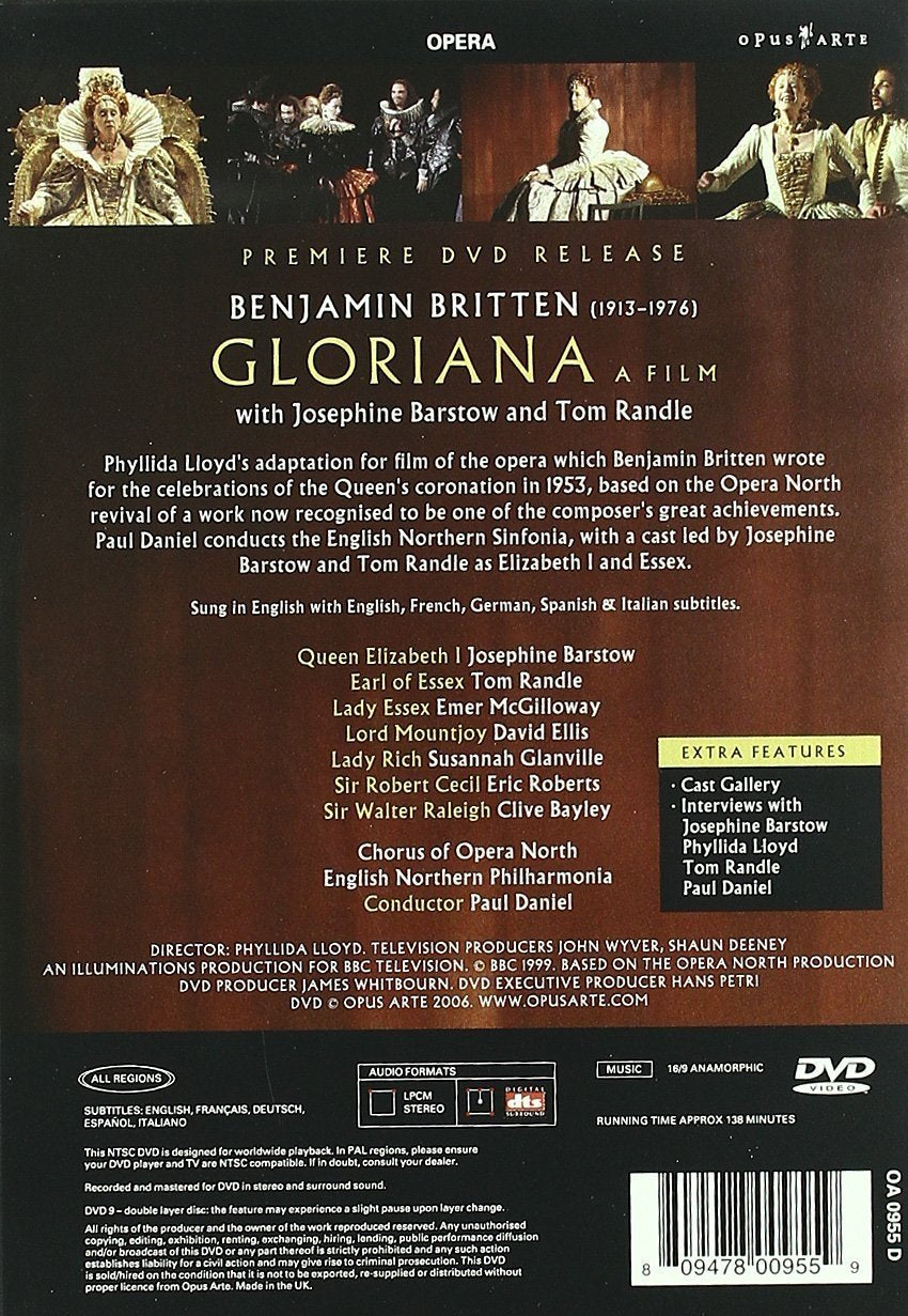 BRITTEN: Gloriana - Opera North (DVD)