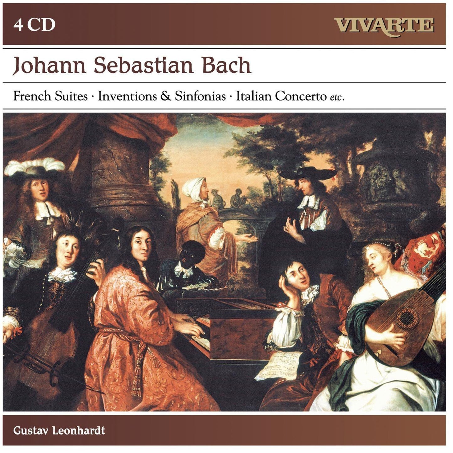 BACH, J.S.: FRENCH SUITES, INVENTIONS and OTHER WORKS - Gustav Leonhardt (4 CDs)