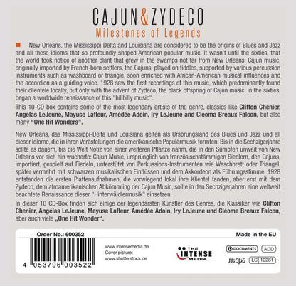 Cajun & Zydeco: Milestones of Legends (10 CDs)