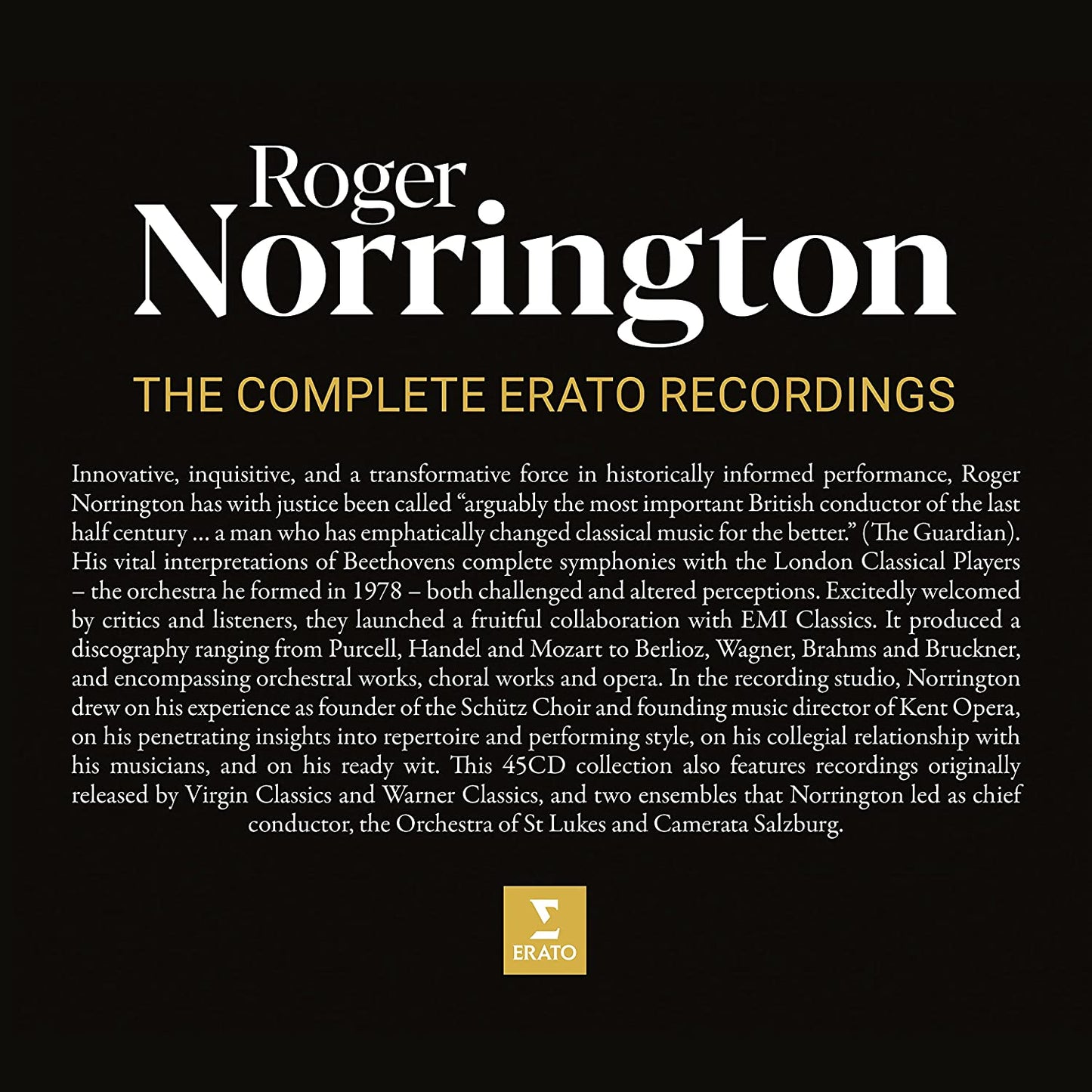 ROGER NORRINGTON: The Complete Erato Recordings (45 CDs)