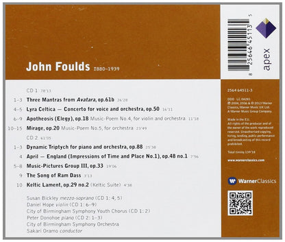 FOULDS, JOHN: ORCHESTRAL WORKS (2 CDs)