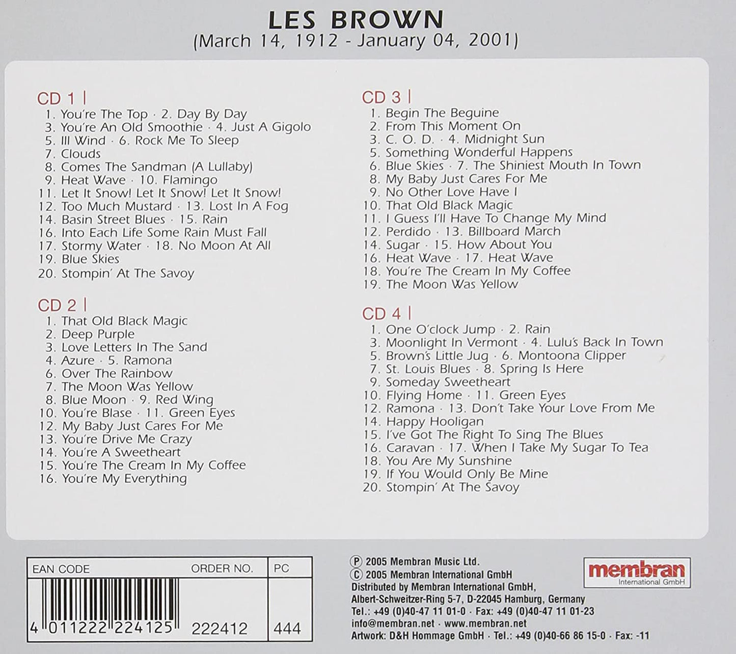 LES BROWN: PERDIDO (4 CDS)