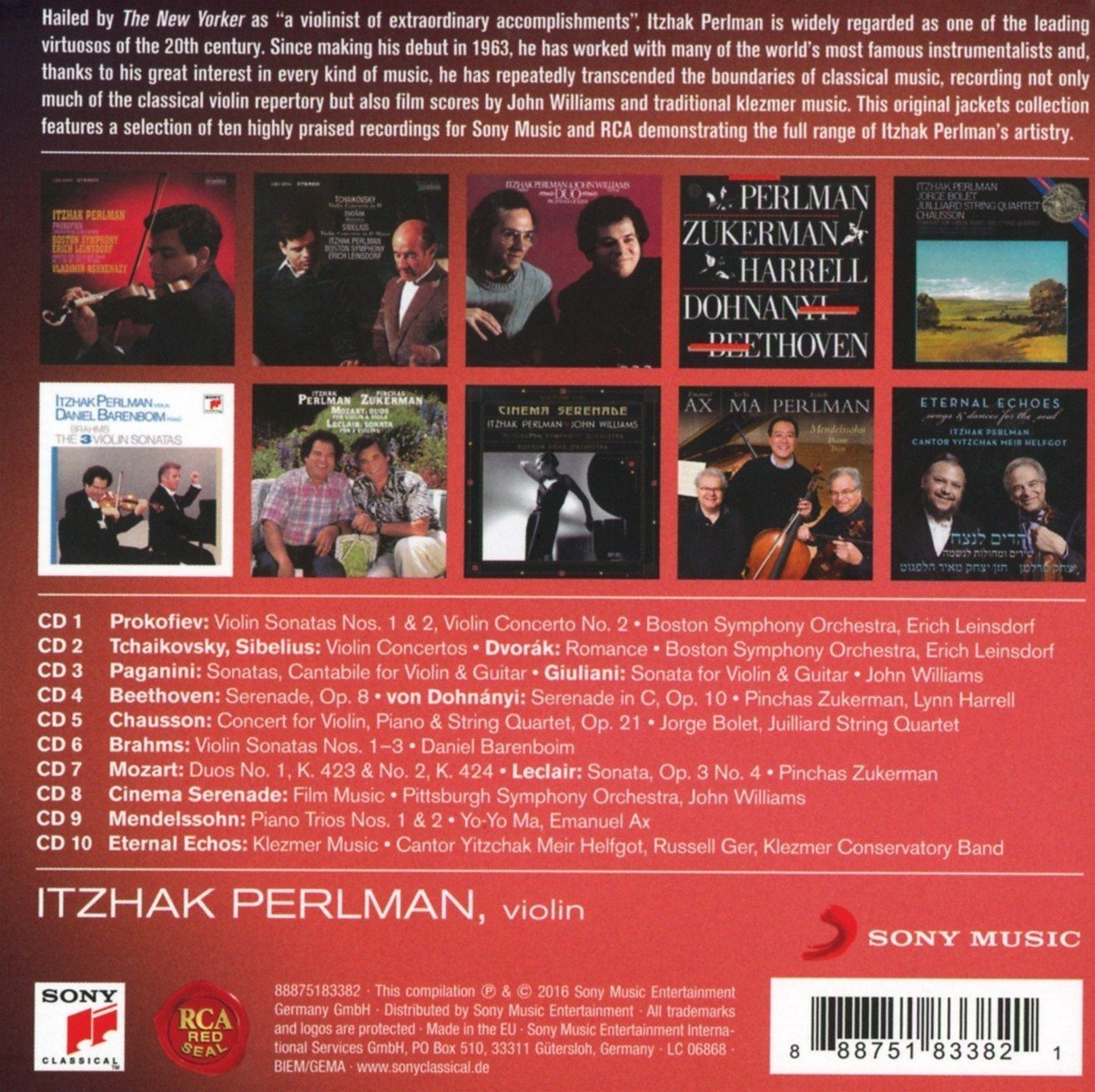 THE ART OF ITZHAK PERLMAN (10 CDs)