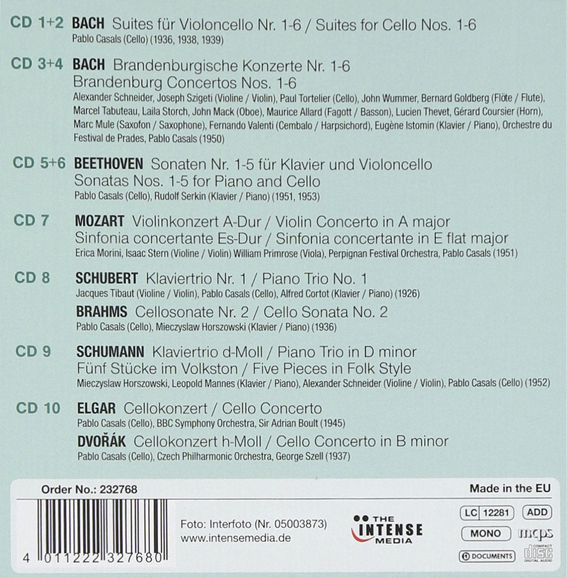 PABLO CASALS: A PORTRAIT (10 CDS)