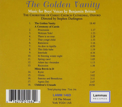 BRITTEN: The Golden Vanity (Music for Boys Voices) - The Choristers of Christ Church Cathedral Oxford, Stephen Darlington
