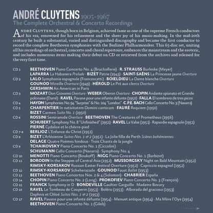 ANDRE CLUYTENS: THE COMPLETE ORCHESTRAL RECORDINGS (65 CDs)