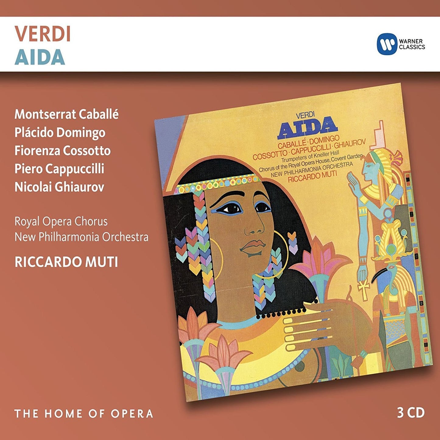 Verdi: Aida - Caballe, Domingo, Cossotto, Ghiaurov, Muti, New Philharmonia, Royal Opera Chorus (3 CDs)