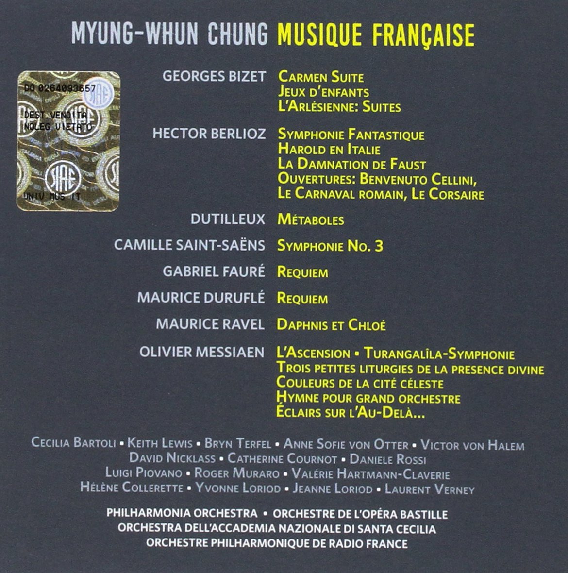 MYUNG-WHUN CHUNG: MUSIQUE FRANCAISE (11 CDS)