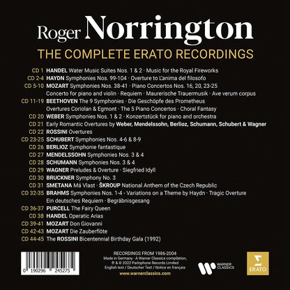 ROGER NORRINGTON: The Complete Erato Recordings (45 CDs)