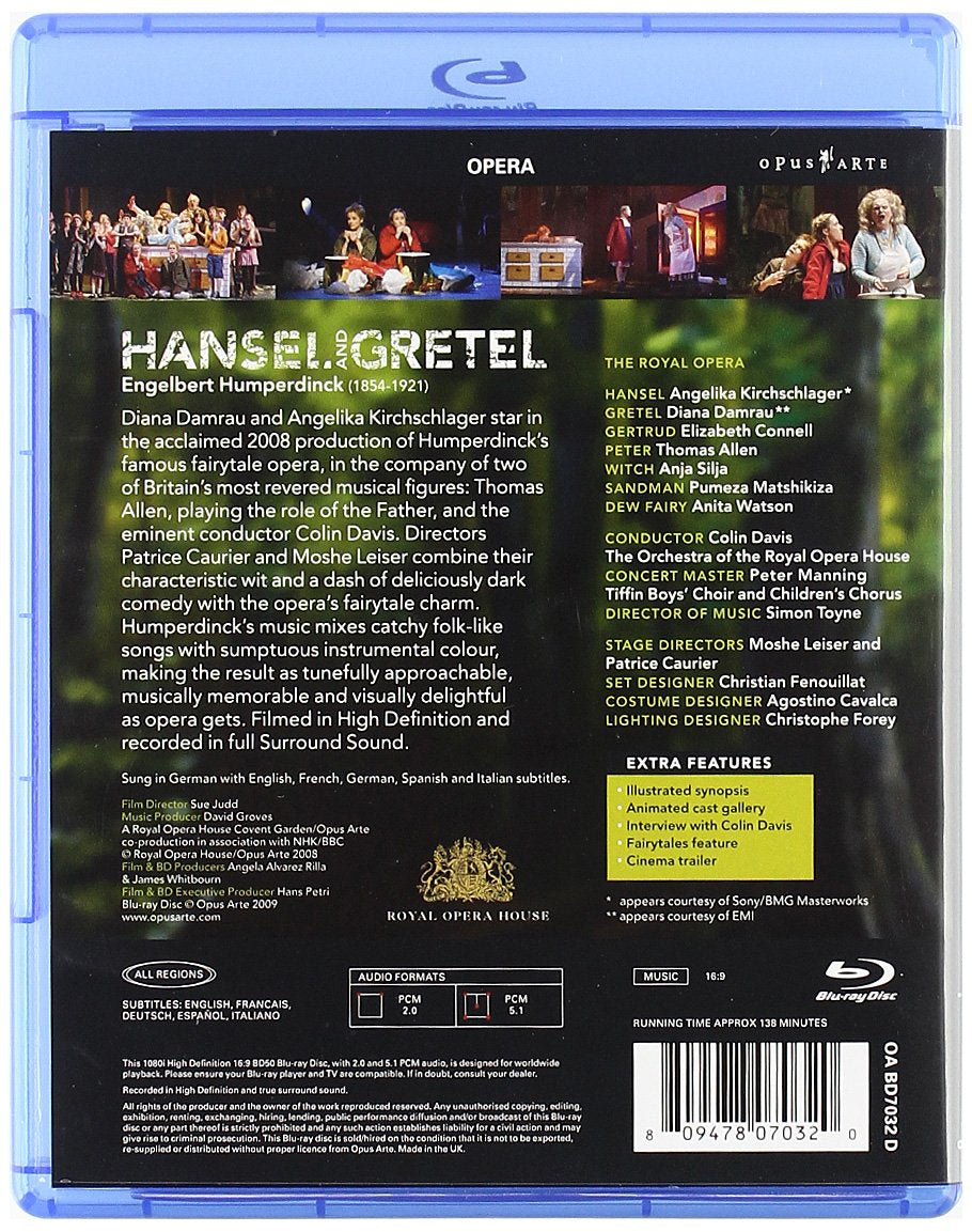 HUMPERDINCK: Hansel und Gretel - Kirschlager, Damrau (Blu-Ray)