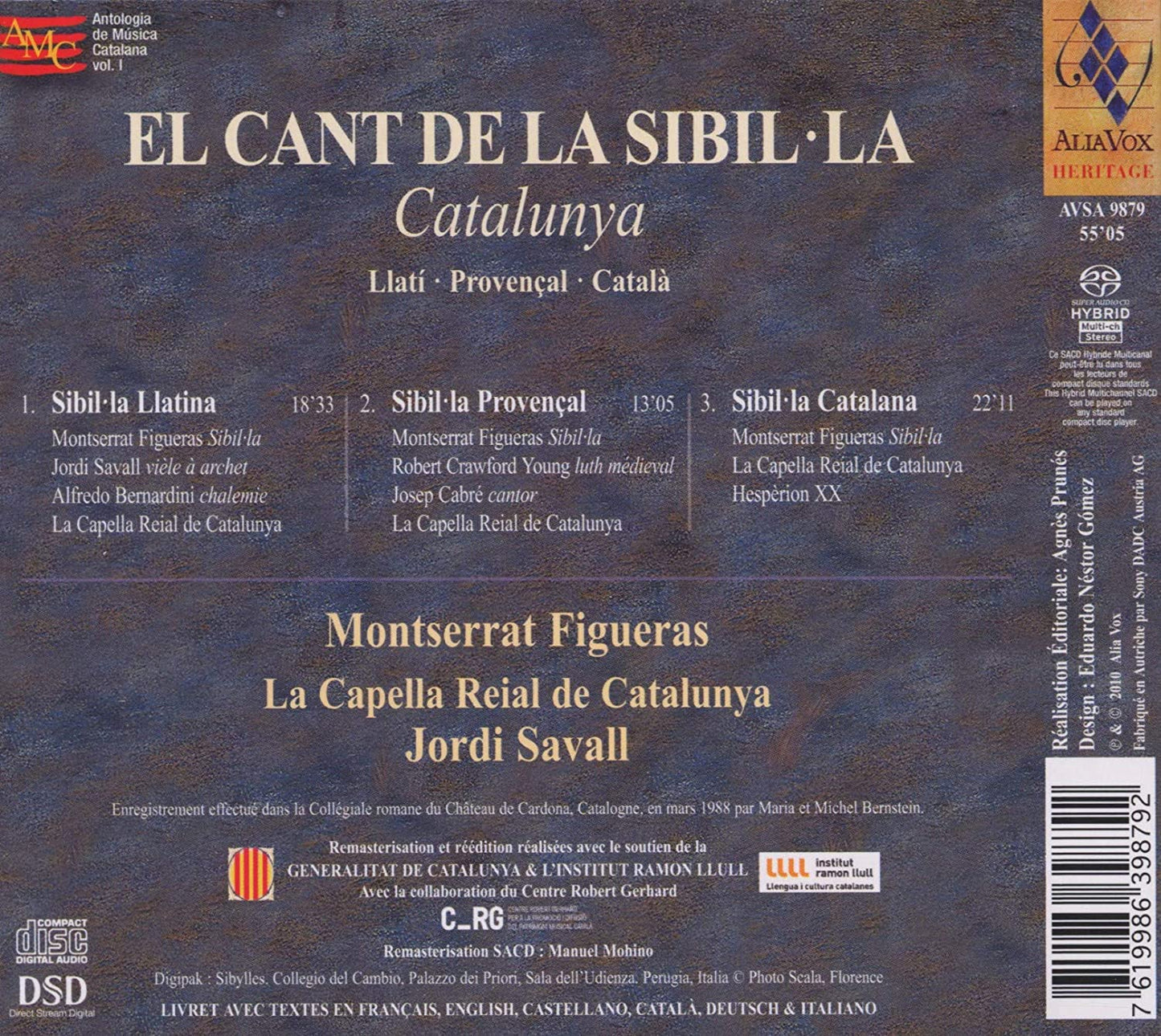EL CANT DE LA SIBIL-LA - FIGUERAS, CAPELLA REIAL DE CATALUNYA, SAVALL (Hybrid SACD)