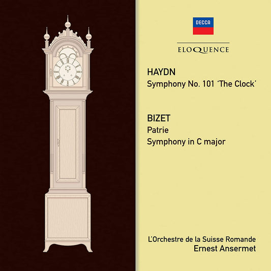 HAYDN: SYMPHONY NO. 101 "CLOCK"; BIZET: SYMPHONY IN C - ANSERMET; L'ORCHESTRE DE LA SUISSE ROMANDE
