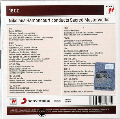 HARNONCOURT CONDUCTS SACRED MASTERPIECES (16 CDS)