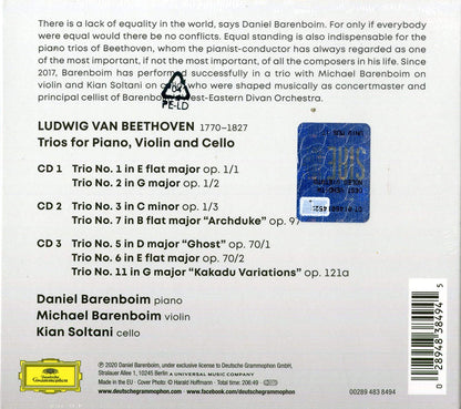 Beethoven: Complete Piano Trios - Barenboim, Barenboim, Soltani (3 CDs)