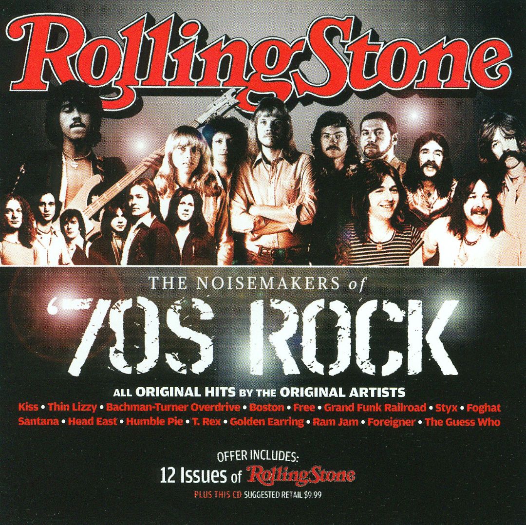 ROLLING STONE '70S ROCK: Kiss, Thin Lizzy, Boston, Free, Foghat, Santana, T.Rex, Guess Who...