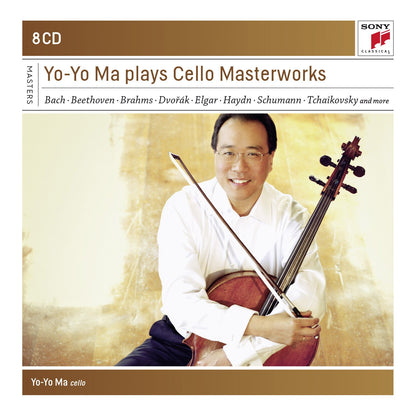 YO-YO MA PLAYS CELLO MASTERWORKS - Bach, Beethoven, Brahms, Dvorak, Elgar, Haydn, Schumann, Tchaikovsky (8 CDs)