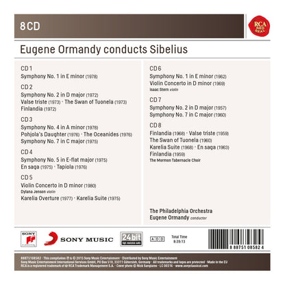 EUGENE ORMANDY CONDUCTS SIBELIUS (8 CDS)