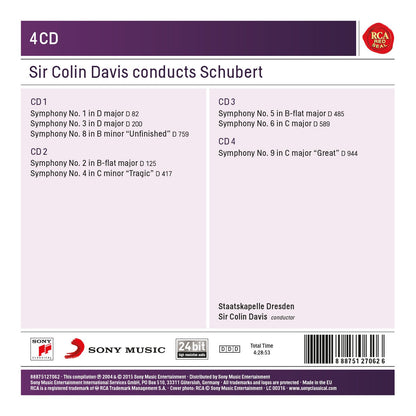 COLIN DAVIS CONDUCTS SCHUBERT (4 CDS)