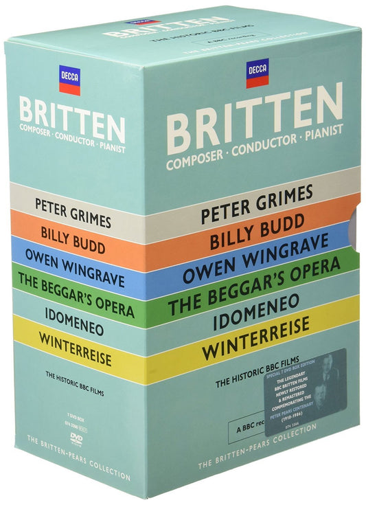 BRITTEN - COMPOSER, CONDUCTOR, PIANIST - 6 DVDS