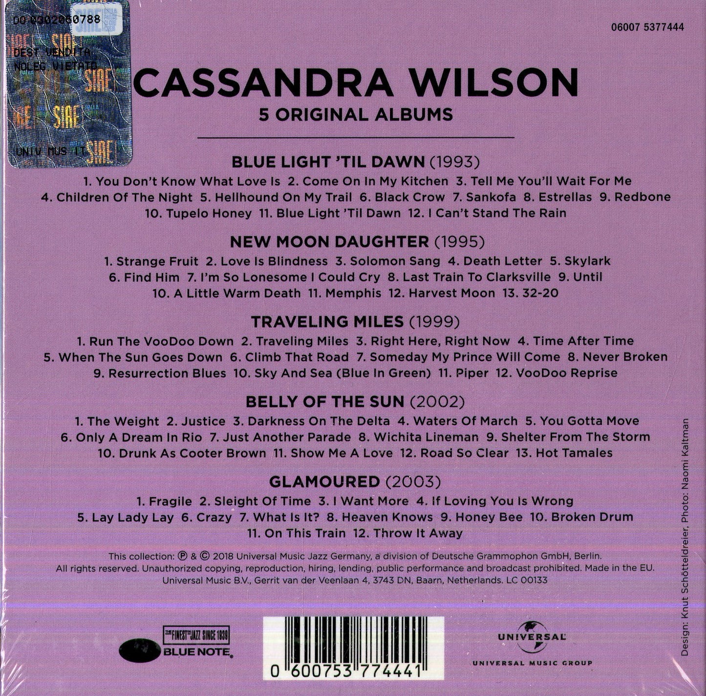 Cassandra Wilson: 5 Original Albums (5 CDS)