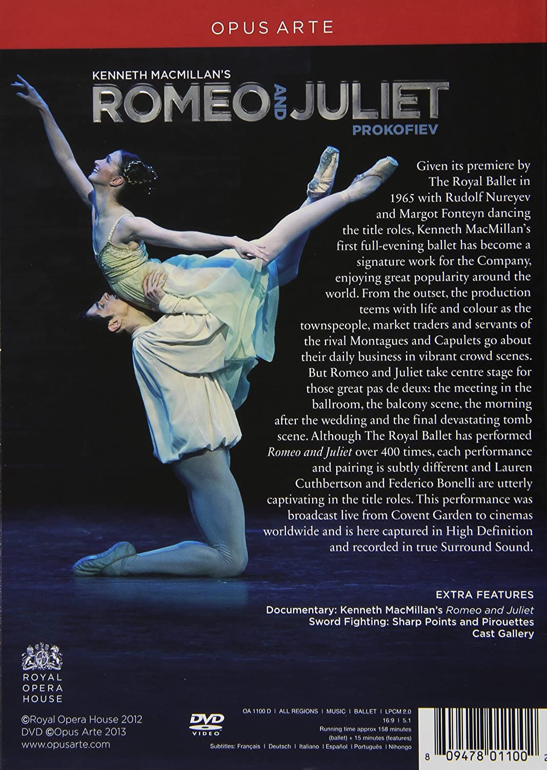 PROKOFIEV: Romeo and Juliet - Royal Ballet (DVD)