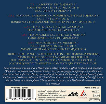 LOUIS FERDINAND PRINZ VON PREUSSEN - THE COMPLETE WORKS (5 CDS)