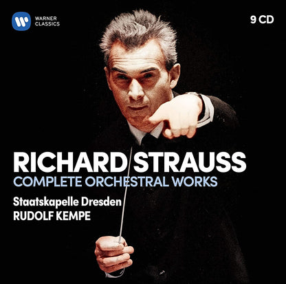 STRAUSS, RICHARD: COMPLETE ORCHESTRAL WORKS - RUDOLF KEMPE, STAATSKAPELLE DRESDEN (9 CDS)