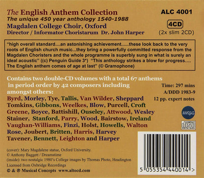 THE ENGLISH ANTHEM COLLECTION FROM OXFORD (4 CDS)