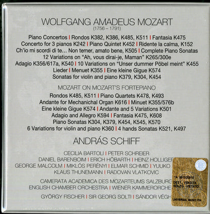 ANDRAS SCHIFF PLAYS MOZART (21 CDS)