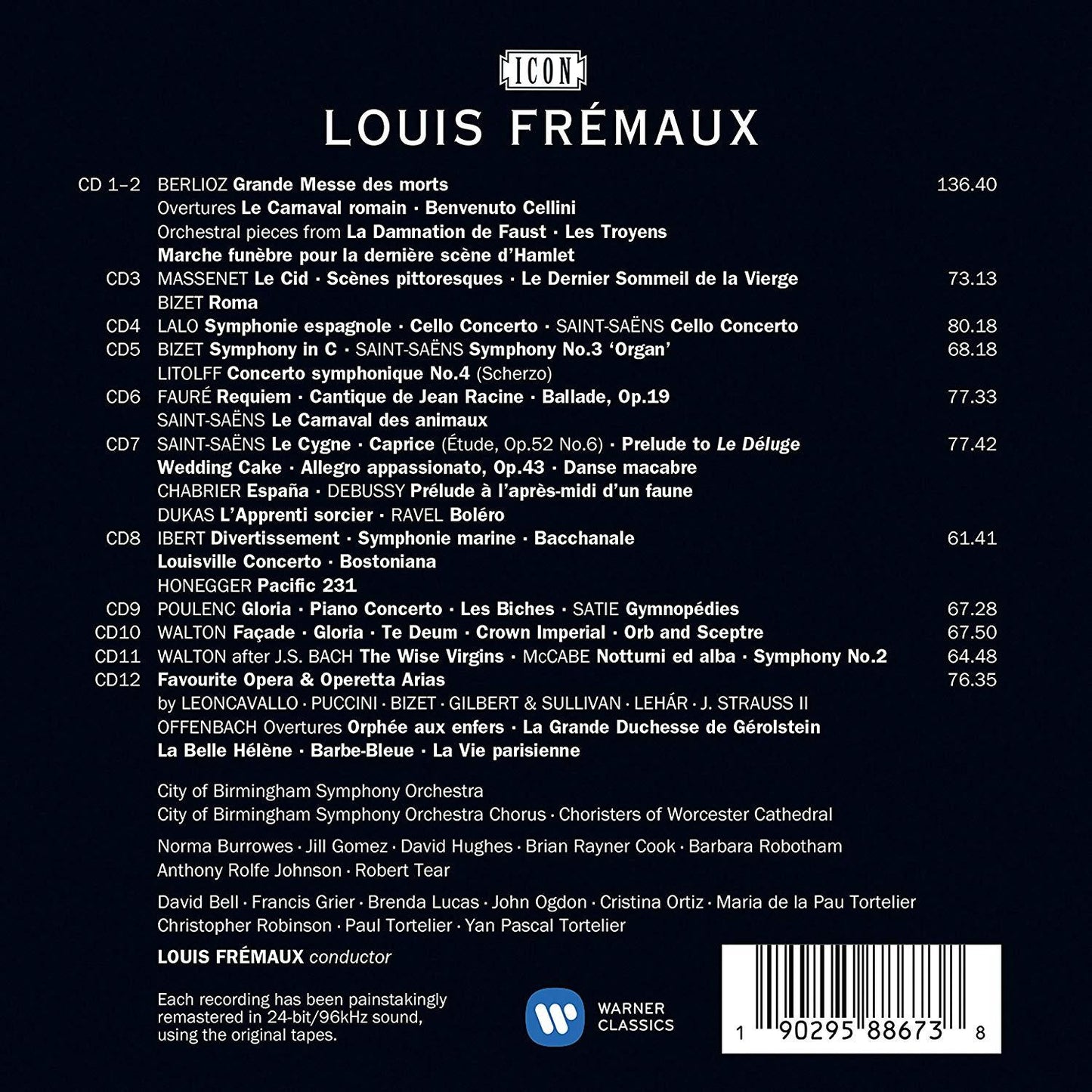LOUIS FREMAUX -  ICON: THE BIRMINGHAM YEARS (12 CD)