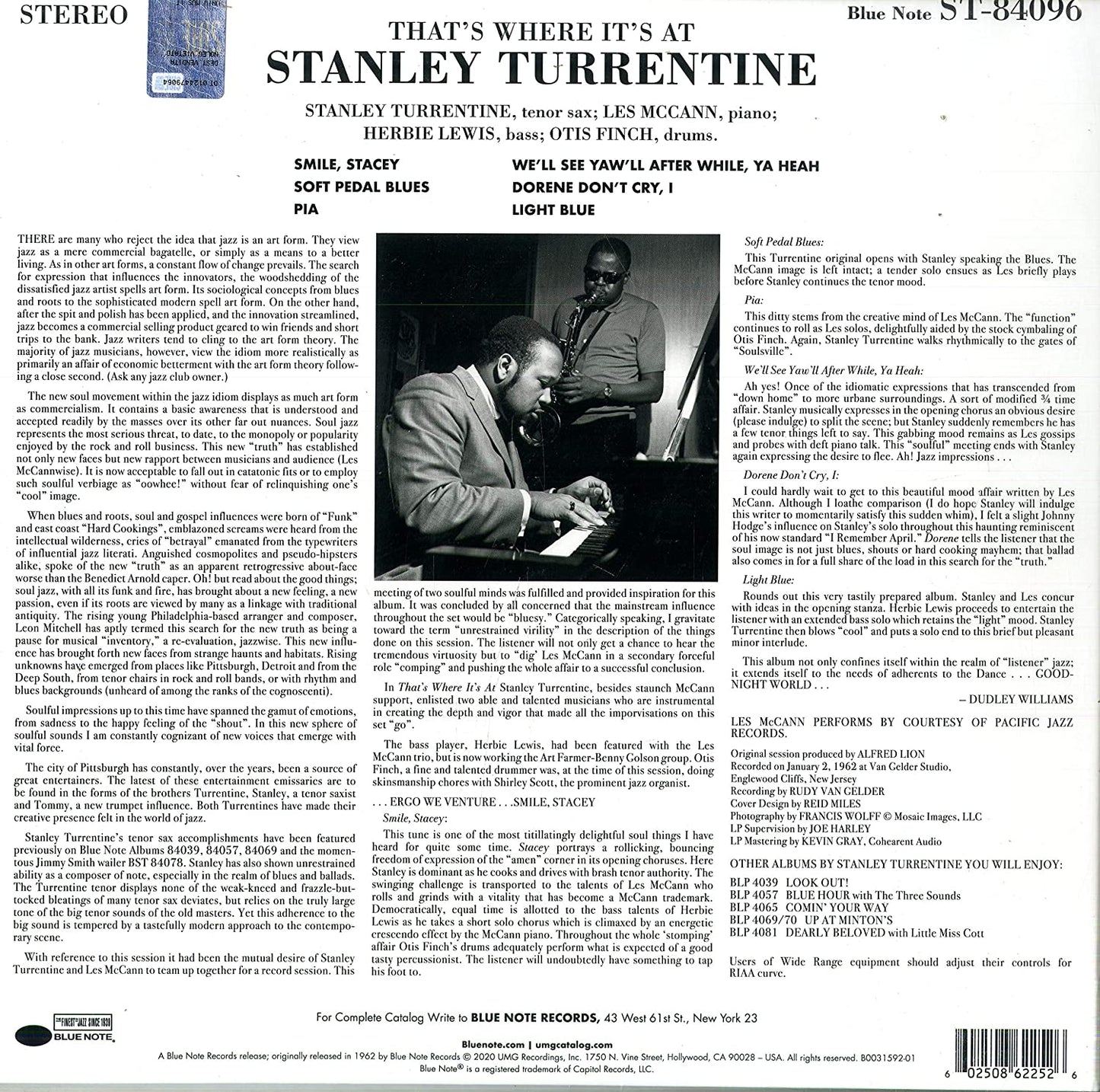 Stanley Turrentine: That's Where It's At (Blue Note Tone Poet Series)