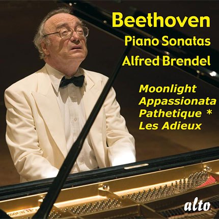 BEETHOVEN: PIANO SONATAS (MOONLIGHT, APPASSIONATO, PATHETIQUE, LES ADIEUX) - BRENDEL