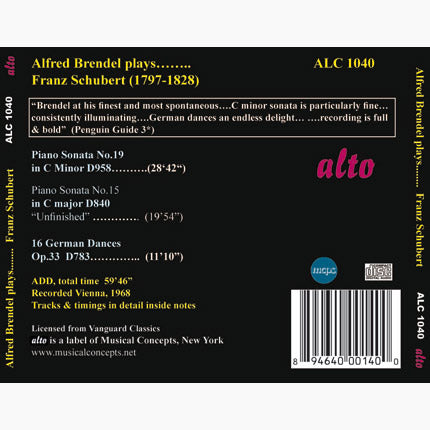 Alfred Brendel Plays Schubert