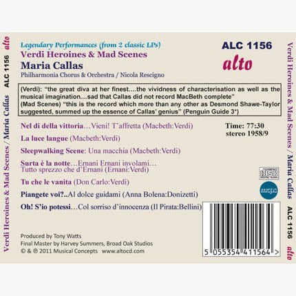 VERDI HEROINES & SCENES - MARIA CALLAS