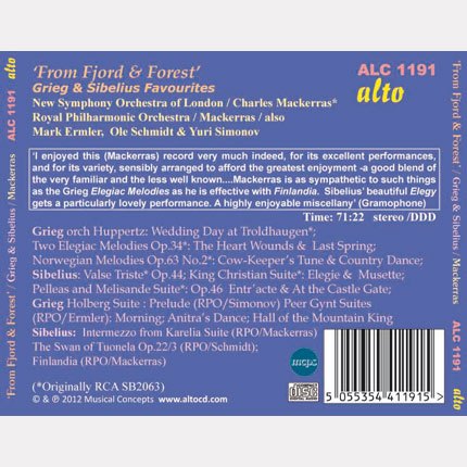 GRIEG & SIBELIUS: FAVORITES FROM FJORD & FOREST (PEER GYNT; FINLANDIA) - MACKERRAS, ROYAL PHILHARMONIC
