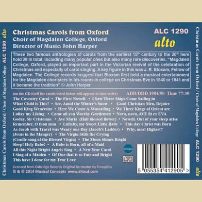 CHRISTMAS IN OXFORD - CHOIR OF MAGDALEN COLLEGE, JOHN HARPER (includes free digital download)