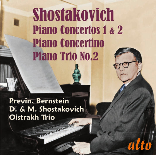 Shostakovich Piano Concertos 1 & 2; Concertino for Two Pianos; Piano Trio no. 2 - Previn, Bernstein, Oistrakh Trio, New York Philharmonic