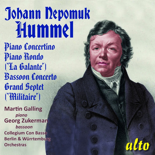 HUMMEL: A COLLECTION OF WORKS - Martin Galling, George Zukerman, Collegium Con Basso (CD with Free MP3 DOWNLOAD)