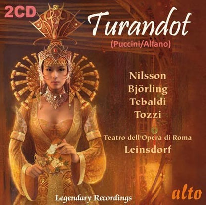 PUCCINI: TURANDOT - NILSSON; BJORLING; TEBALDI, LEINSDORF (2 CDS)