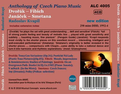 CZECH PIANO MUSIC ANTHOLOGY (New Edition - 4 CDs)