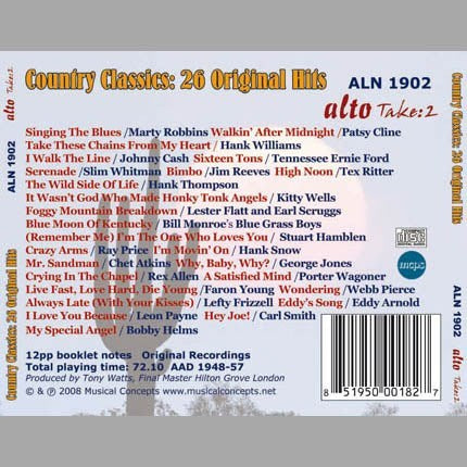 COUNTRY CLASSICS: 26 ORIGINAL HITS